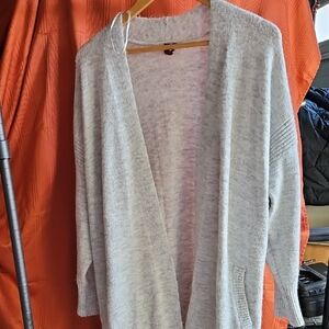 Elegant Light Gray Women's Cardigan